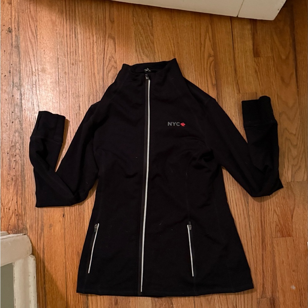 Women's Black Utility Jacket with NYC Detail